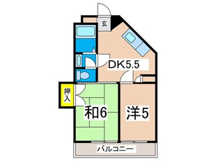 ルビーパレスヨコオの物件間取画像